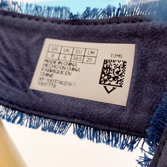 Toms Viv Criss cross Slide Sandal Size 8W -NWT - Picture 3 of 5